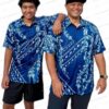 Maile Aloha Grey Hawaiian Dri Fit Shirt Maile Aloha Grey Hawaiian Dri Fit Shirt