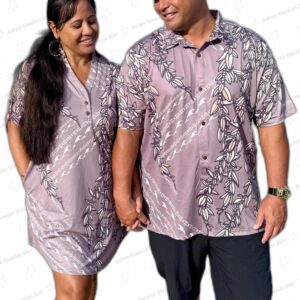 Maile Aloha Shirt Sand 3