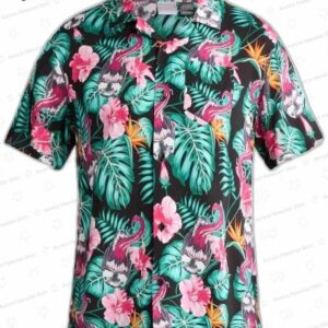 Tropical Venom Hawaiian Shirt with Tongue Graphic for Resort Trips