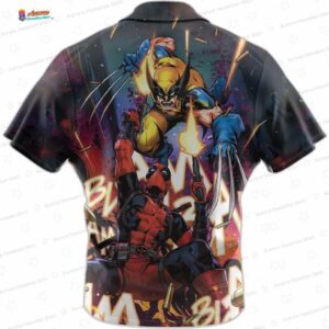 Marvels Deadpool And Wolverine Stylish Casual Comfortable Vacation Deadpool Hawaiian Shirt 1