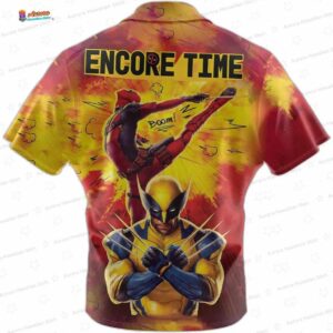 Marvels Deadpool And Wolverine Stylish Comfortable Casual Wear Deadpool Hawaiian Shirt 1