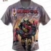Yellow Deadpool Wolverine Hawaiian Shirt, Short Sleeve Vacation Button-Up