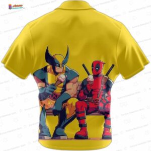 Marvels Deadpool And Wolverine Trendy Casual Comfortable Vacation Wear Deadpool Hawaiian Shirt 1