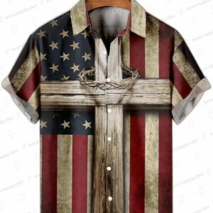 Men s 4Th Of July Men s Short Sleeve Patriotic Trendy Hawaiian Shirt Independence Day Trendy Hawaiia 3