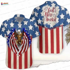 Men s 4Th Of July Men s Short Sleeve Patriotic Trendy Hawaiian Shirt Independence Day Trendy Hawaiia 7