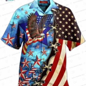 Men s 4Th Of July Men s Short Sleeve Patriotic Trendy Hawaiian Shirt Independence Day Trendy Hawaiia 11