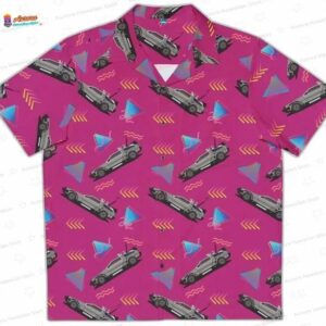 Retro Delorean Back To The Future Hawaiian Shirt