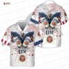 4th of July Parrot Hawaiian Shirt for Beach Parties