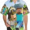 Trendy Steve Minecraft Movie Hawaiian Shirt for Gamers