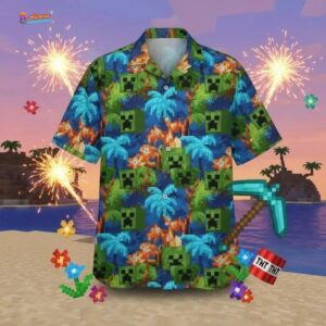 Minecraft Hawaiian Shirt