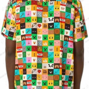 Minecraft - Pixel Perfect Hawaiian Shirt 1