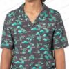 Power Minecraft Button Up Hawaiian Shirt for Gamers