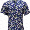 Magnum Bamboo Navy Hawaiian Shirt for Classic Island Style