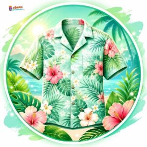Mint Green Hawaiian Shirt