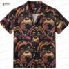 Tropical Monkey Hawaiian Shirt For Men Women – Teal Leaf Floral Aloha Shirt