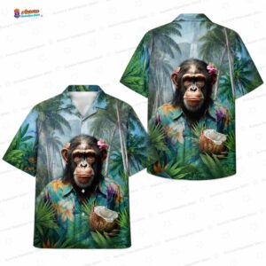 Monkey Hawaiian Shirt For Men Women 1
