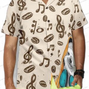 Music Note And Sloth Shirt For Men Hawaiian Shirt