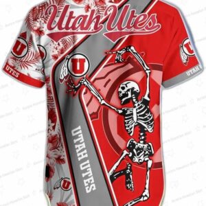 Ncaa Utah Utes Skeleton Trendy Hawaiian Shirt Aloha Shirt 1