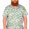 Blue Sea Explorer Turtle Map Hawaiian Shirt for Ocean Lovers and Beach Trips
