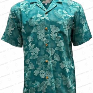 Ohia Island Teal Hawaiian Shirt for Resort Wear