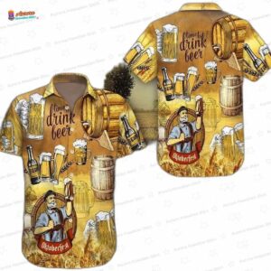Oktoberfest Time To Drink Beer Hawaiian Shirt