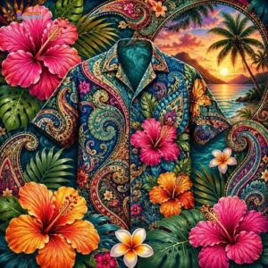Paisley Hawaiian Shirt