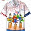 Funny Pug 4th of July Hawaiian Shirt for Dog Lovers