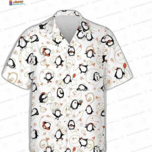 Cute Penguin Hawaiian Shirt for Animal Lovers