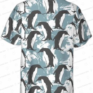 Penguin Seamless Pattern Shirt Hawaiian Shirt 1
