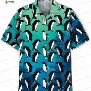 Penguins Ocean Hawaiian Shirt Penguin Of The World Shirt 1