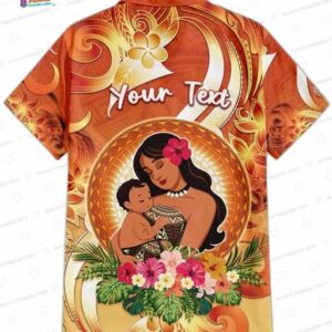 Personalised Tonga Mother's Day Hawaiian Shirt I Love You Mom DT04 1