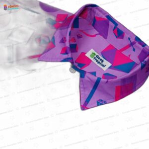 Pink Blue and Bisexual Colors Tabletop RPG Items Dnd Button Up Shirt 2