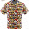 Red Poke Ball Pokemon Hawaiian Shirt, Short Sleeve Button-Up for Gamers