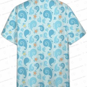 Pokemon Hawaiian Shirt Squirtle Pattern Cute Blue Hawaii Shirt Pokemon Aloha Shirt 1