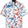Gengar Evolution Purple Pokemon Hawaiian Shirt, Ghost Type Aloha Button-Up for Gamer Halloween Gift