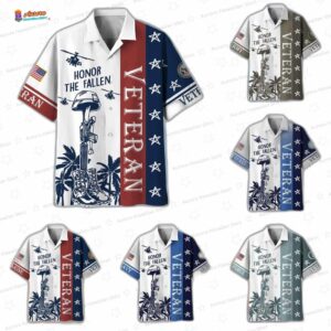 Patriotic Honor The Fallen US Veterans Hawaiian Shirt