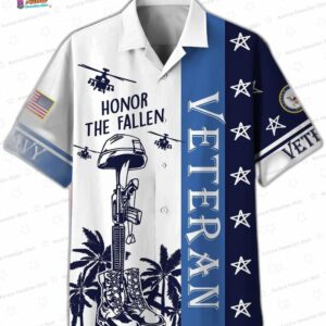 Premium Honor The Fallen US Veterans Hawaii Shirt NPVC070401 3