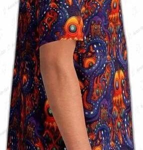 Psychedelic Monster Octopus Men s Hawaiian Shirt 5