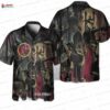 Palm Shadows Slayer Hawaiian Shirt – Tropical Sunset Heavy Metal Hawaiian Shirt