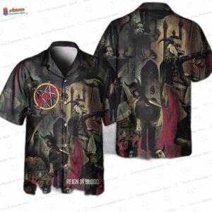 Raining Blood Song Slayer Hawaiian Shirt – Gothic Heavy Metal Hawaiian Shirt