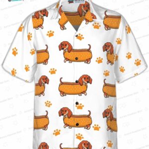 Real Hotdog Dachshund Hawaiian Shirt 3