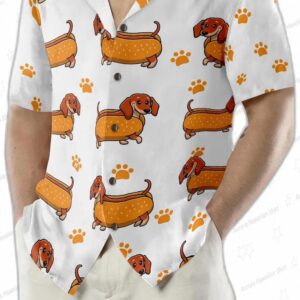 Real Hotdog Dachshund Hawaiian Shirt 4