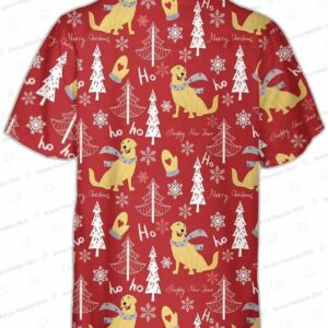 Red Christmas Golden Retriever Hawaiian Shirt Golden Retriever Christmas Hawaiian Shirt Best Christm 1