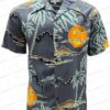 Retro Scenic Palm Fire Rayon Hawaiian Shirt – Sunset Resort Shirt