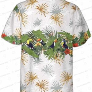 Retro Toucans And Tropical Plants Toucan Hawaiian Shirt Toucan Bird Hawaiian Shirt Funny Gift For To 1