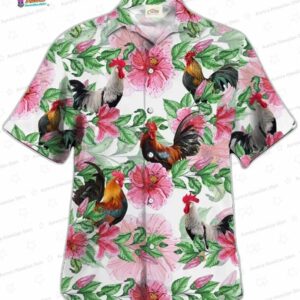 Rooster Trendy Hawaiian Shirt Farmer Trendy Hawaiian Shirts Summer Tropical Shirts Gift For Him Funn 1