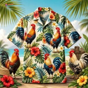 Roosters Hawaiian Shirt