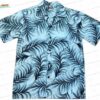 Diamond Lily Captain’s Blue Hawaiian Shirt, Small Floral Aloha Button-Up for Resort Vacation Gift