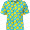 Surfboard Yellow Hawaiian Shirt for Beach Vacation