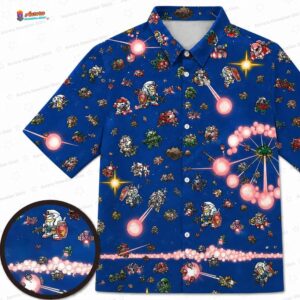 Popular SD Gundam Battle Hawaiian Shirt – Blue Mecha Anime Aloha Gift